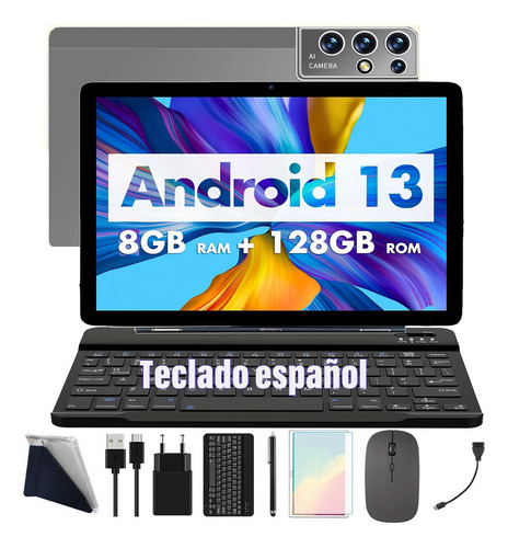Tablet Con Kit De Teclado Y Ratón 11hd 16gb+128gb Android13