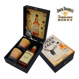 Kit Whisky Presente Jack Daniel's Honey 2 Copos + Dosador