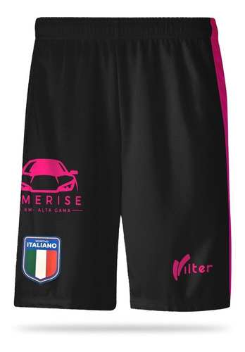 Vilter Sports Short Negro Sportivo Italiano 2023