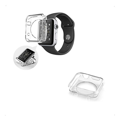 Capa Case Silicone Compatível Apple Watch Smartwatch 42/44mm