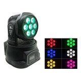 Cabeza Móvil Robot 7 Led Rgbw Dmx - Fiesta Disco