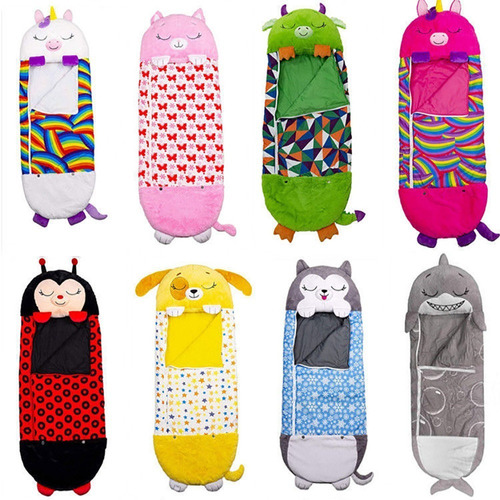 Sleeping Bag Infantil Almohada Niños Pijamada Bolsa D/dormir