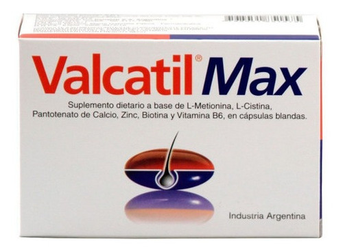 Valcatil Max X 90 Caps. Blandas Para La Caida Del Cabello
