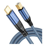 Xgmatt Cable De Impresora Usb B A Usb C De 3.3 Pies, Cable D