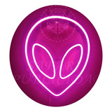 Cartel Alien En Neón Led Deco  / Personalizados / Figura