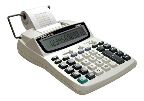 Calculadora De Mesa Com Bobina 12 Dígitos Lp25 Procalc