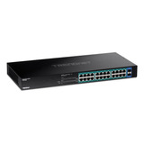 Conmutador Trendnet Poe+ Gigabit De 26 Puertos, 24 Puertos P