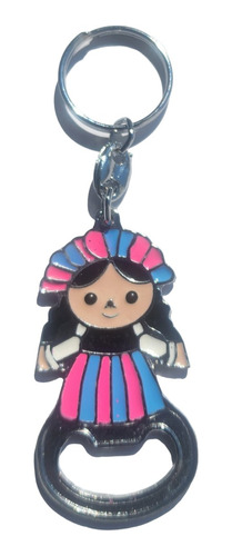 Llavero Metalico Muñeca Destapador 