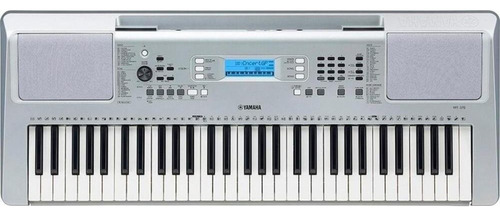 Teclado Arranjador Yamaha Ypt-370 Prata 61 Teclas Bivolt 110v/220v