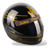 Capacete Senna John Player Special Preto Lotus