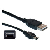 Cable Mini Usb A Usb Convencional 5 Metros Tipo Xt Color Negro