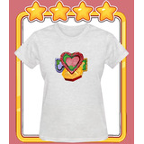 Camiseta Baby Look Coracao - Coin Master