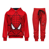 Blusa E Calça Moletom Algodão Conjunto Homem Aranha Envio Já