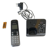 Telefone Sem Fio Panasonic Combo (base + 1 Ramal) Cinza Cor 