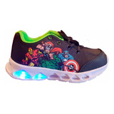 Zapatillas Chicos Advengers Luces Marvel Superhéroes Orig