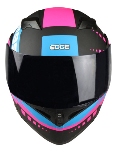 Casco Modular Edge Helmet Boss Speed Max Doble Visor Espejo Foto 3