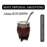 Mate Imperial Argentino! Alpaca-calabaza-cuero+pico Rey+filt