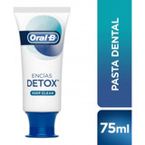 Pasta Dental Oral-b Detox Deep Clean En Crema 102 Oral B