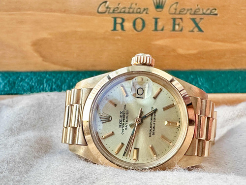 Rolex Oyster Perpetual Datejust Dama Oro 18 Caja Sin Papeles