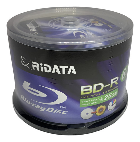 300 Unidades Blu Ray Ridata Printable 25gb 6x