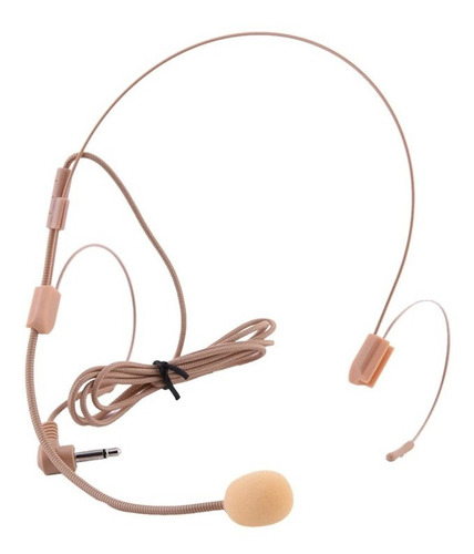 Microfone Auricular Mono P2 - Microfone Com Fio Mono - Nude