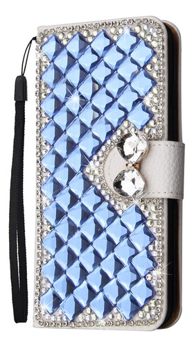 Funda Tipo Cartera De Piel Con Purpurina For Samsung Bling