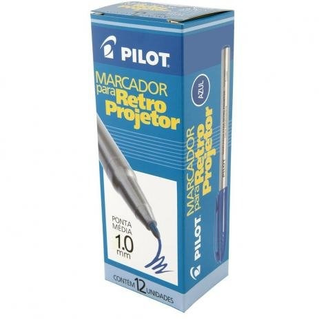 Caneta Marcador Para Retroprojetor 1.0mm Cx 12 Un Pilot - Az