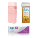 Aquecedor Cera Roll On Depilol 1 Cera Depil Bella 20 Folhas