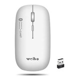 Mouse 2 Em 1 Bluetooth Wireless Pc Game Notebook Branco