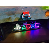 Abajur Luminária Led Playstation Gamer Xbox Símbolos 25cm