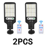 2 X Lámpara Led Solar Luminaria Suburbana Alumbrado Público