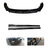 Kit Front Lip Delantero 3 Piezas Lip Lateral Faldon 2 Mtros