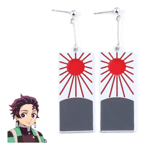 Aretes Tanjiro Kamado Demon Slayer Cosplay Anime Mayoreo 