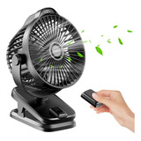 Pequeño Ventilador De Clip Control Remoto | Batería D...