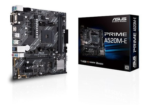 Placa Mãe Asus A520 Amd Am4 Prime A520m-e Ddr4 Matx