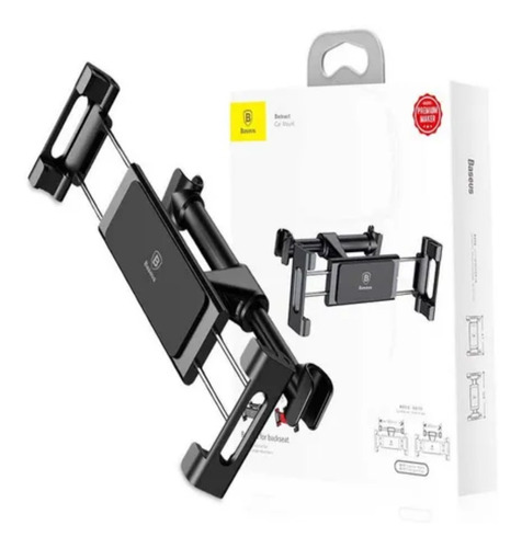 Suporte Veicular Celular Tablet iPad Encosto Banco Baseus