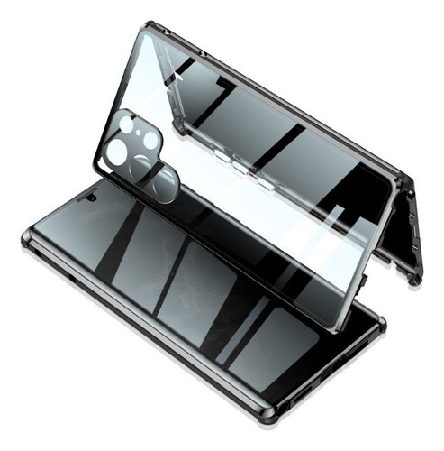 Funda De Magnética De Cristal Para Samsung Galaxy S23ultra