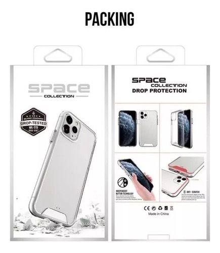 Funda Space Collection Military Clear Premium Para Motorola 