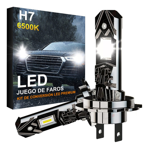 Faros Led H7 Tipo Lupa Para Moto Luz Altas Y Bajas