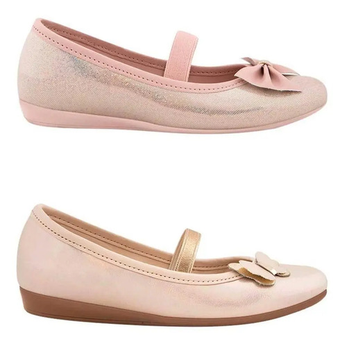 Kit Zapatos Dama Casual Lady/platina Vivis Kids 638
