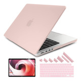 Funda Dongke Para Macbook Pro 14 M1 Pro/max +c/tec Rosado