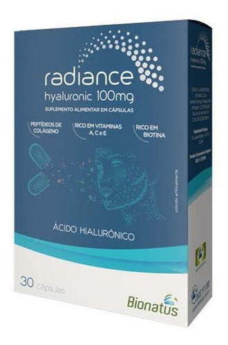 Radiance Hialurônico Bionatus - 30 Caps