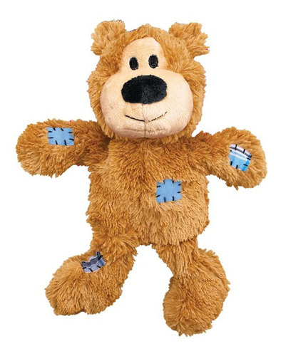 Juguete Perro Kong Peluche Oso Wild Knots Beige Medium Large Color Marrón Claro