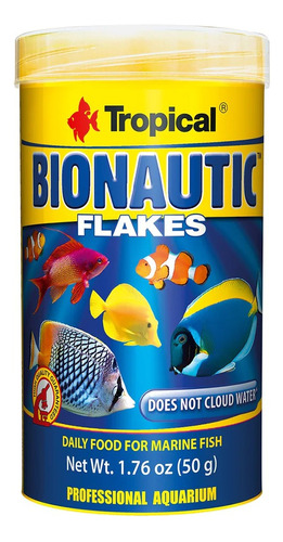 Alimento Tropical Bionautic 50g - Escamas Marinos