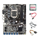 Placa Base B75 12 Usb Btc Mining, Cpu G1610, 2 Cables Sata Y