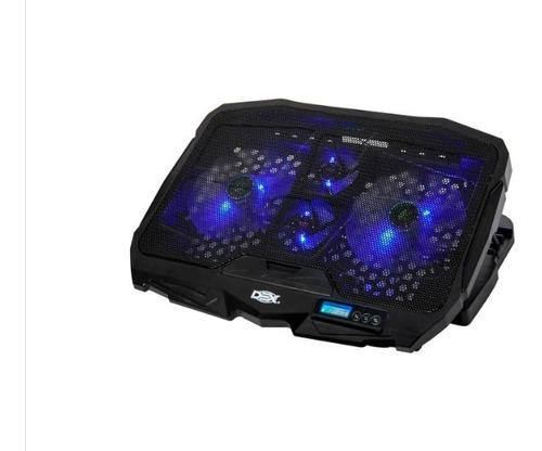 Base Suporte Notebook Até 17,3 4 Cooler Fan 2 Usb Led Azul