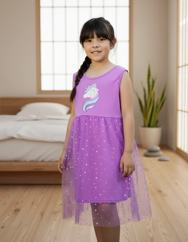 Vestido Basico Unicornio