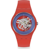 Reloj Swatch Big Bold So29r103 Blue Rings Red C