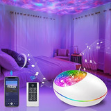 Projetor Galáxia/oceano Bluetooth Alto-falante Musical Luz N