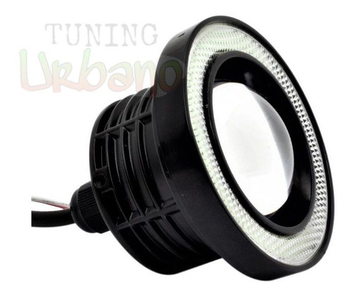 Kit Faro Auxiliar Con Lupa Led Ojo De Angel 1200lm !!!oferta